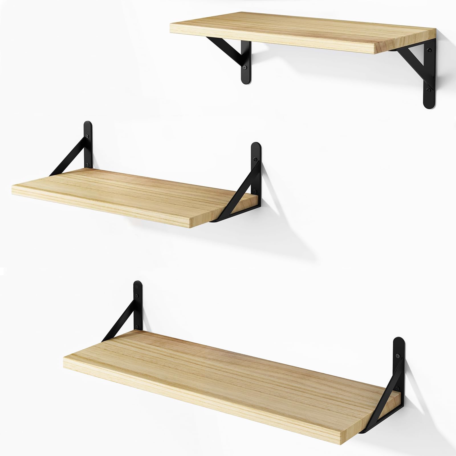 楽天市場】HASONA ウォールシェルフ 3個セット 壁掛け棚 壁 棚 ラック