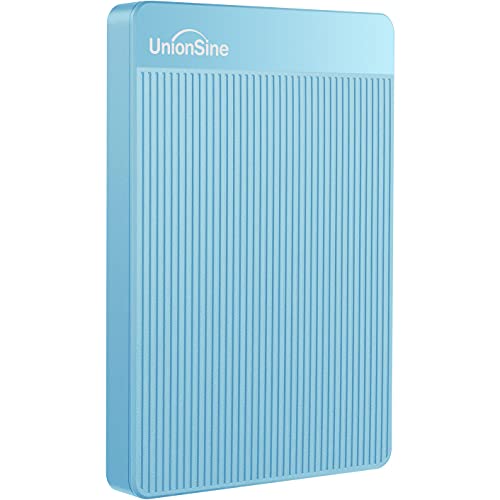 UnionSine 超薄型外付けHDD ポータブルハードディスク 1TB 2.5インチ USB3.0に対応 PC/Mac/PS4/XBox適用 (青)HD-006|RENEW