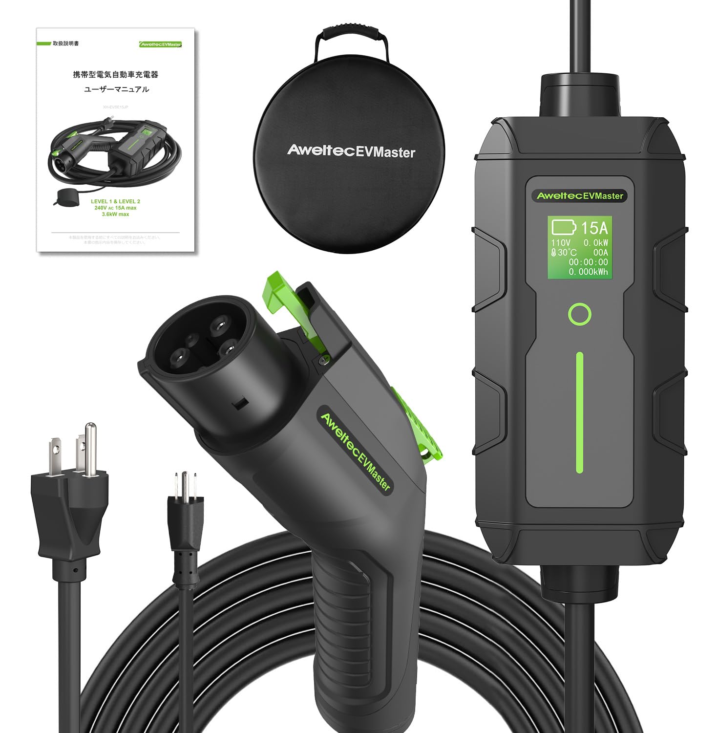 楽天市場】EvKasoku EV充電器 電気自動車 充電ケーブル、100