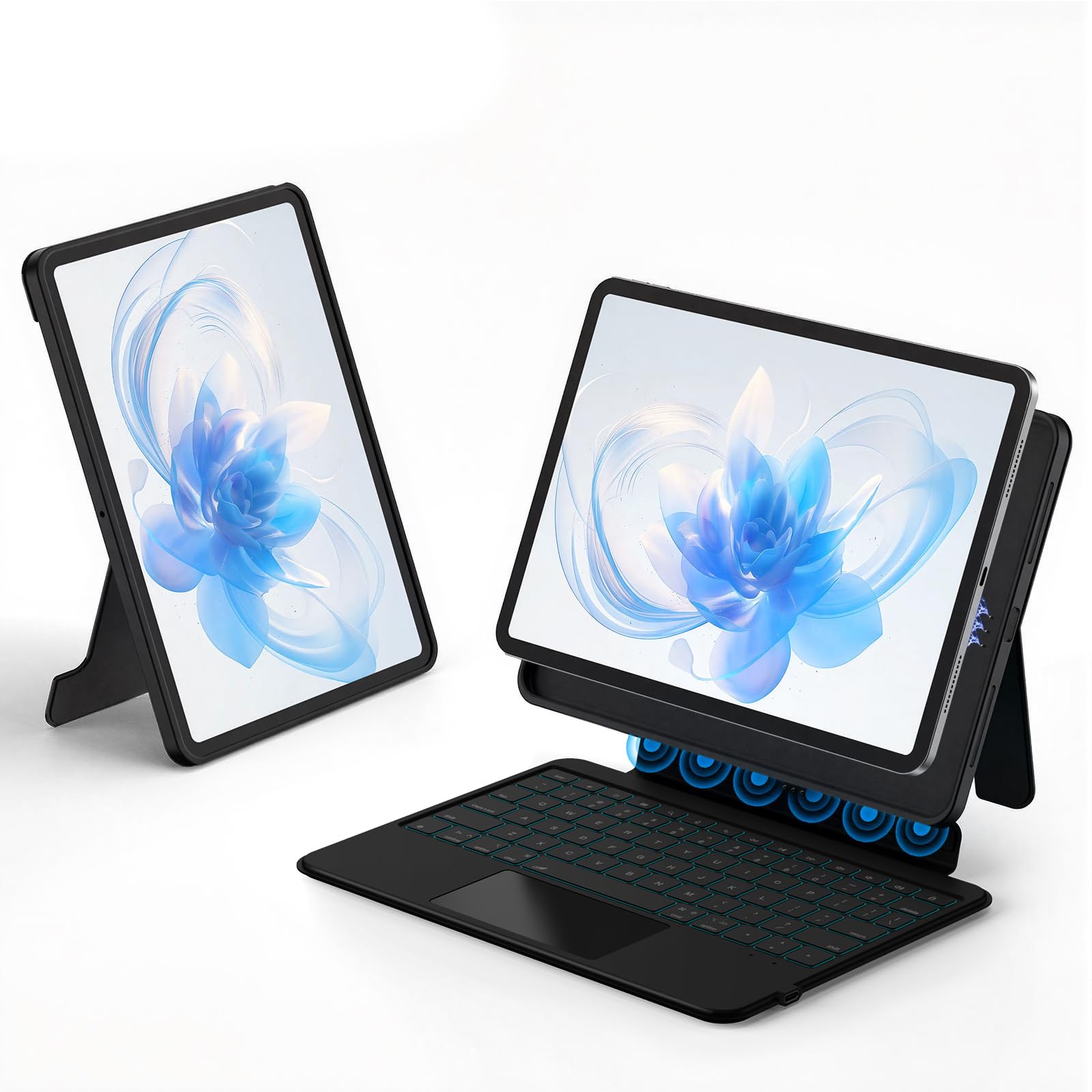 Bettdow 【新設計-スマート接続】マジックキーボード 2026 iPad Air8 (M4)・2025 Air7 (M3)・2024 Air6 (M2) 13 インチ対応 JIS 配列キーボードケース Bluetooth不要 新型自動チャージ iPa｜RENEW