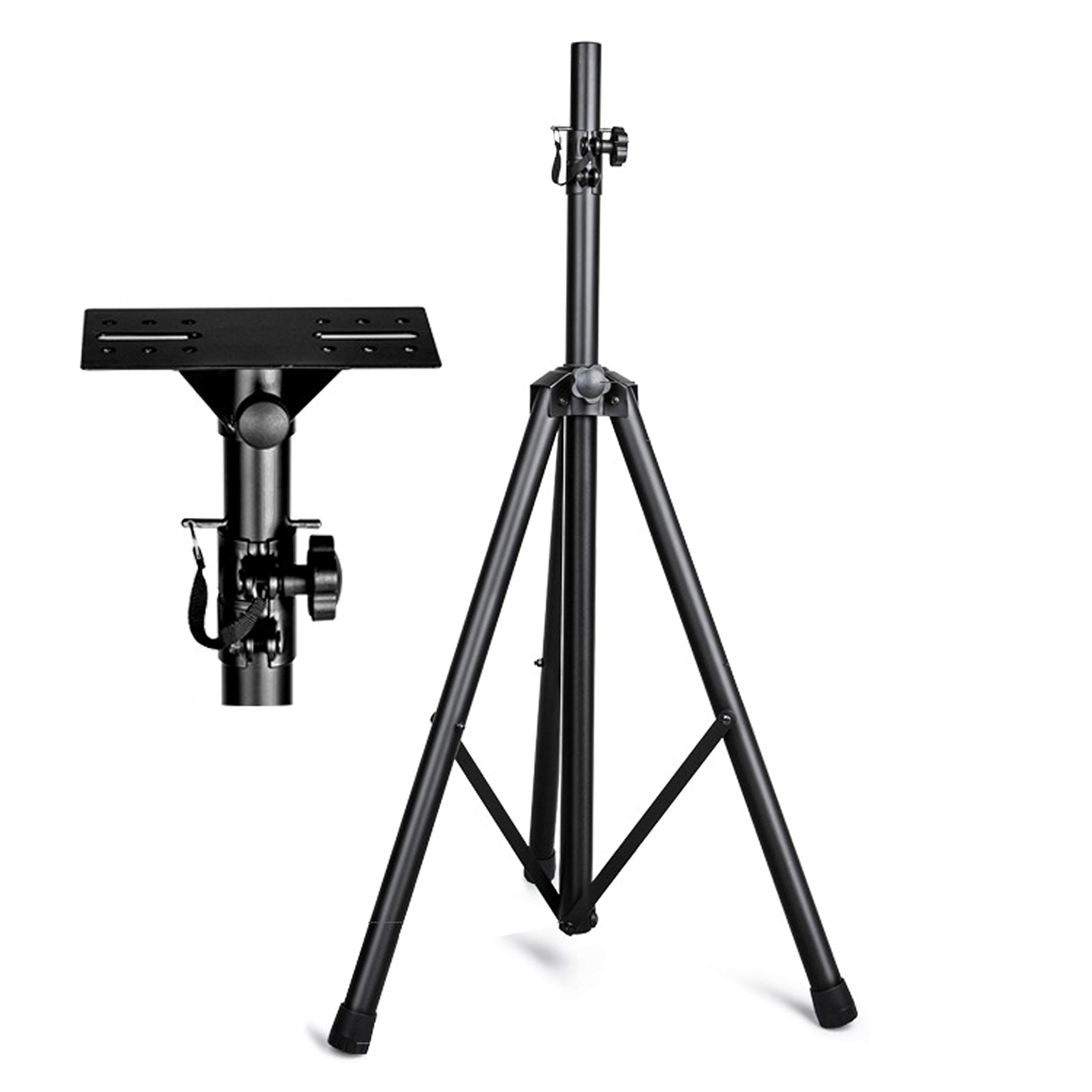 BQKOZFIN スピーカースタンド 高さ調節可能 折りたたみ式 スピーカー用 取付 金具 荷重90kg FX638