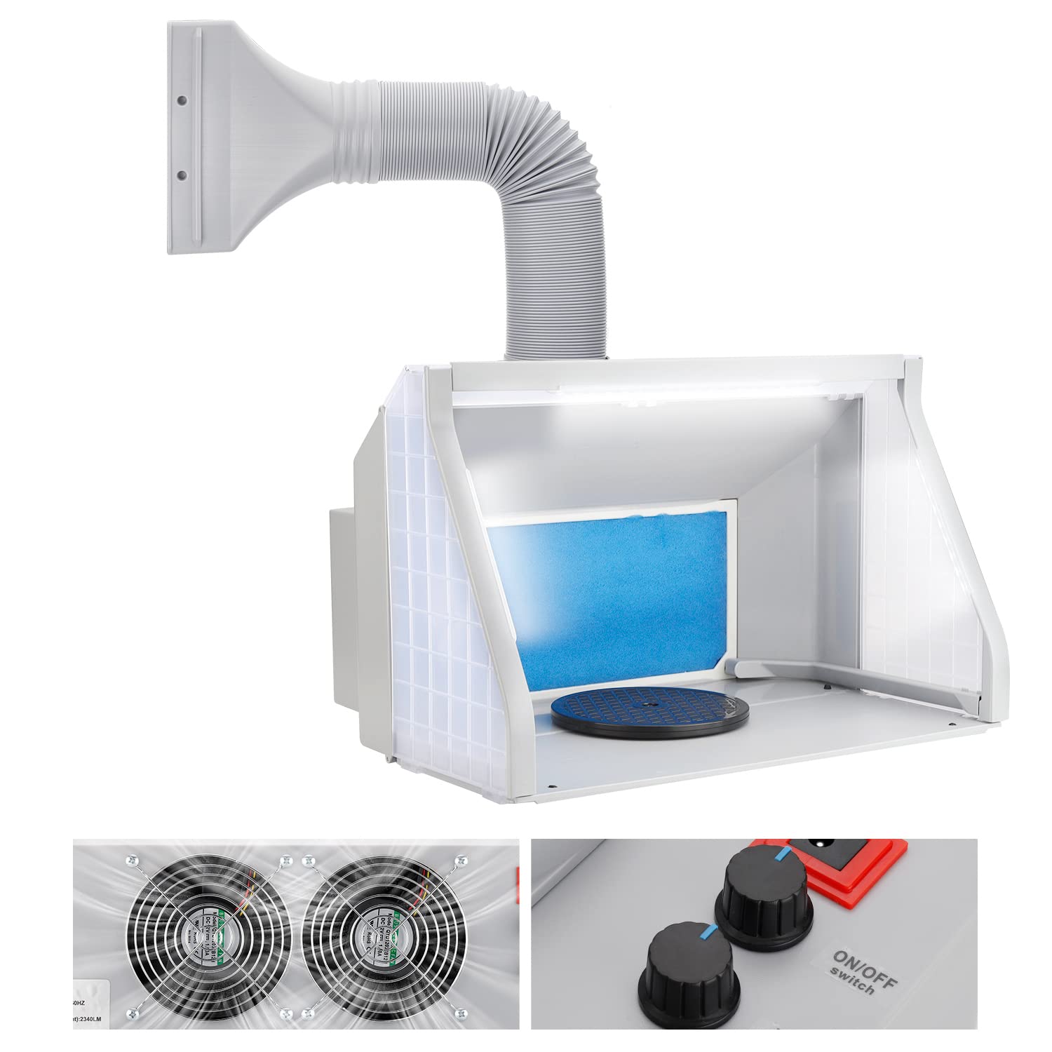 楽天市場】urlife 塗装ブース スプレーブース LED照明ライト 2基