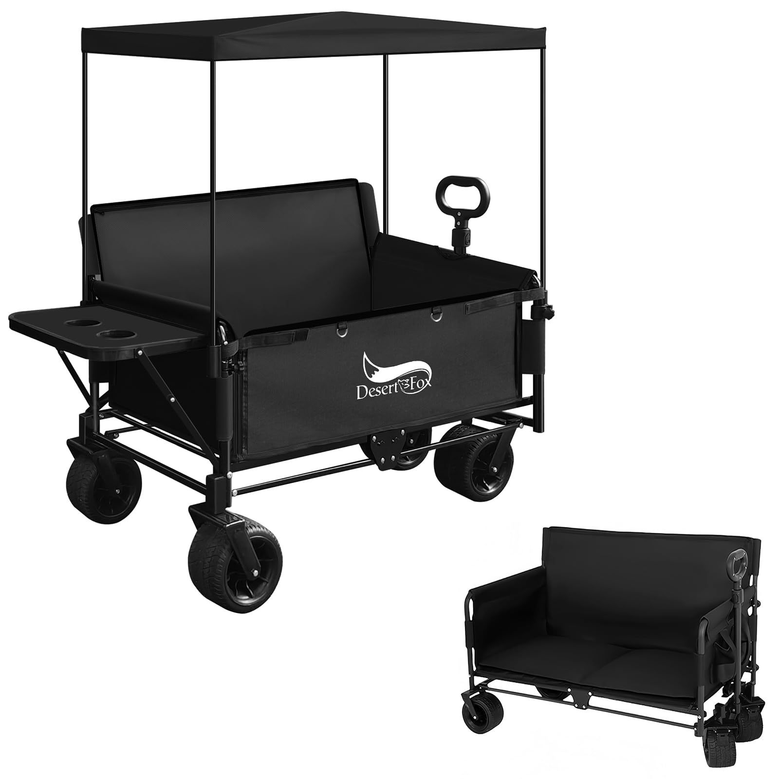 楽天市場】DesertFox キャリーワゴン キャリーカート 【10CM極太タイヤ