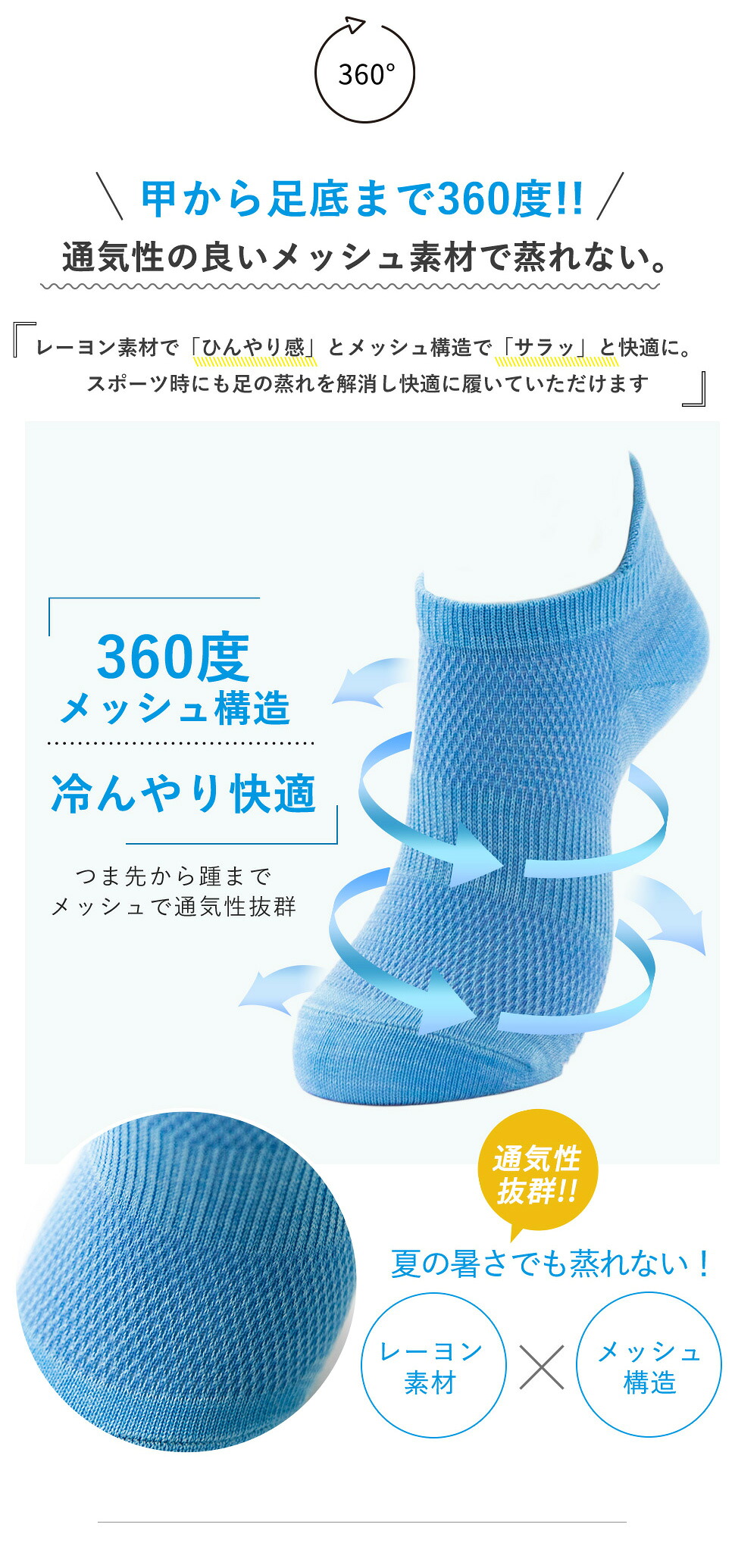 【最大20%OFFクーポン！9/30~10/1】SEA BREEZE キッズ靴下 4種類から選べる 6足セット 子供 21-23cm シーブリーズ メッシュ 速乾性 通気性 スポーツ 蒸れない くつ下 くるぶし ショート メッシュソックス 靴下 男の子 女の子 ユニセックス 夏