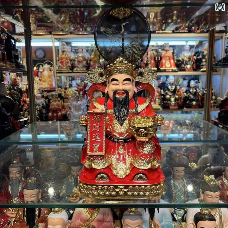 インテリア オブジェ おしゃれ 富を 招くに 家 お 店 オフィス 会社 ビ ガン ウェン 富の 神の 装飾品 赤い 服を 着た 神のに 神 仏像を 崇拝 する