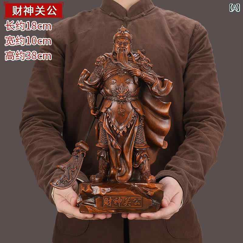 インテリア オブジェ おしゃれ 富を もたらす 龍に 乗って 引き寄せる 家庭用の 富の 神 関公の 飾り物 関 二 業 町家の 像 リビング ルームでの 崇拝の 会社の 開店
