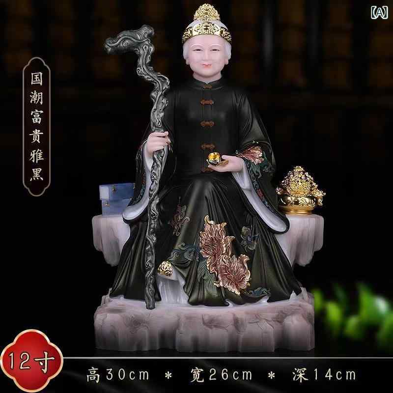 インテリア オブジェ おしゃれ な 白い 大理石の 黒い 老婦 人のような 母の 仏像の 家の デスク トップの 装飾品