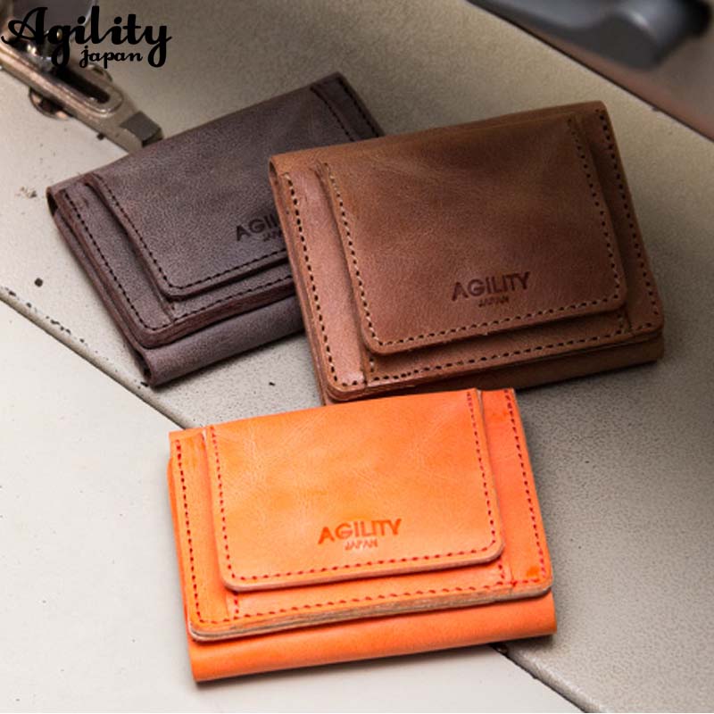AGILITY affa アジリティアッファ 日本製 3つ折り 財布 コンパクトウォレット 牛革 レディース 小銭入れ レディース メンズ プレゼント 手作り品 8,085円