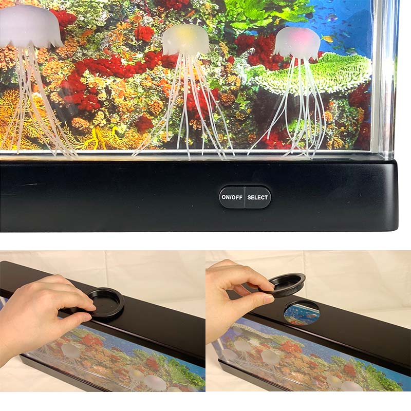 Aquarium Jellyfish Wide アクアリウム クラゲ ワイド Ledライト グラデーション イルミネーション クラゲ インテリア リビング 水族館 Magazinpegas Cz