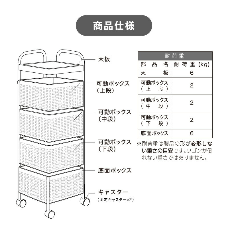 キッチンワゴン4段収納ワゴンキャスター付き北欧バスケットワゴンおもちゃキッチン収納収納ワゴン可動通気性回転脱着可能台所果物野菜調味料ラックおしゃれ子供部屋ワークススリムランドセル風呂