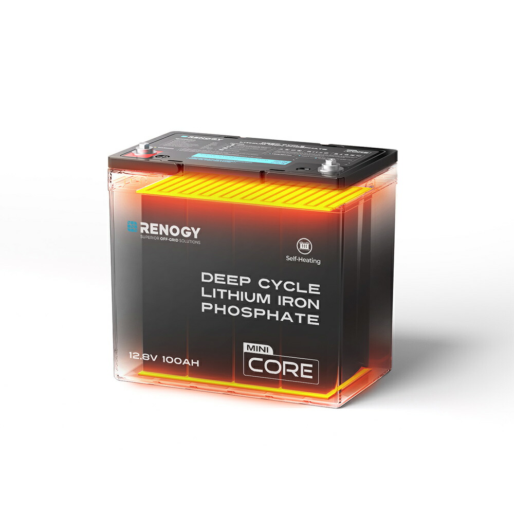 RENOGY 12V 100Ah Core シリーズ Mini リン酸鉄リチウムイオン 