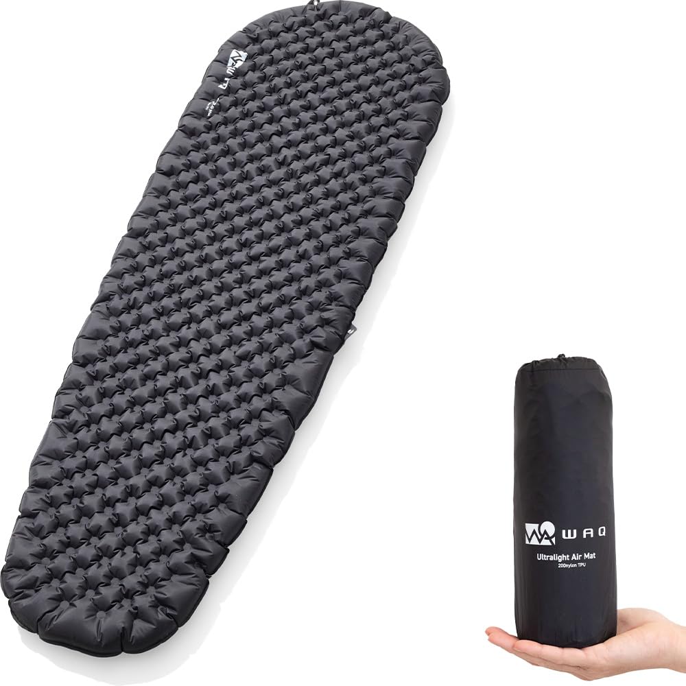 ウルトラライトエアマット アウトドア 7cm R値6.8 R値7.0 超軽量 コンパクト キャンプ 登山 簡単収納 エアバッグ付 リペアキット付