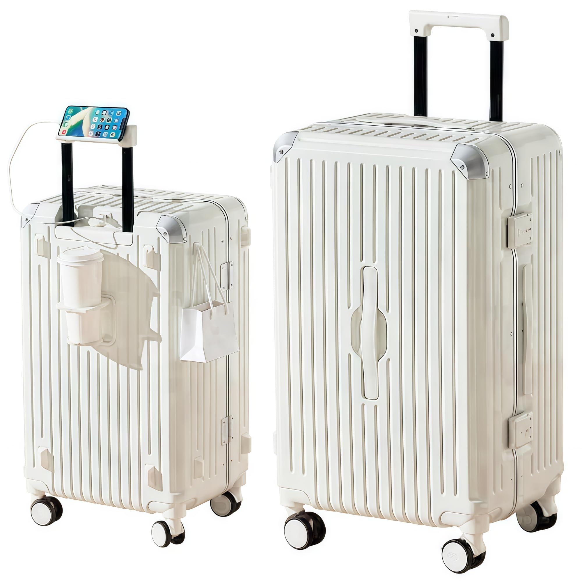 編成替え！旅行バッグ 大型 持ちはこび入れもの 機内持ち込み 超軽さ 耐衝撃 多役立つこと 軽銀一こま キャリーバッグ TSA 鍵を掛ける 今めかしい