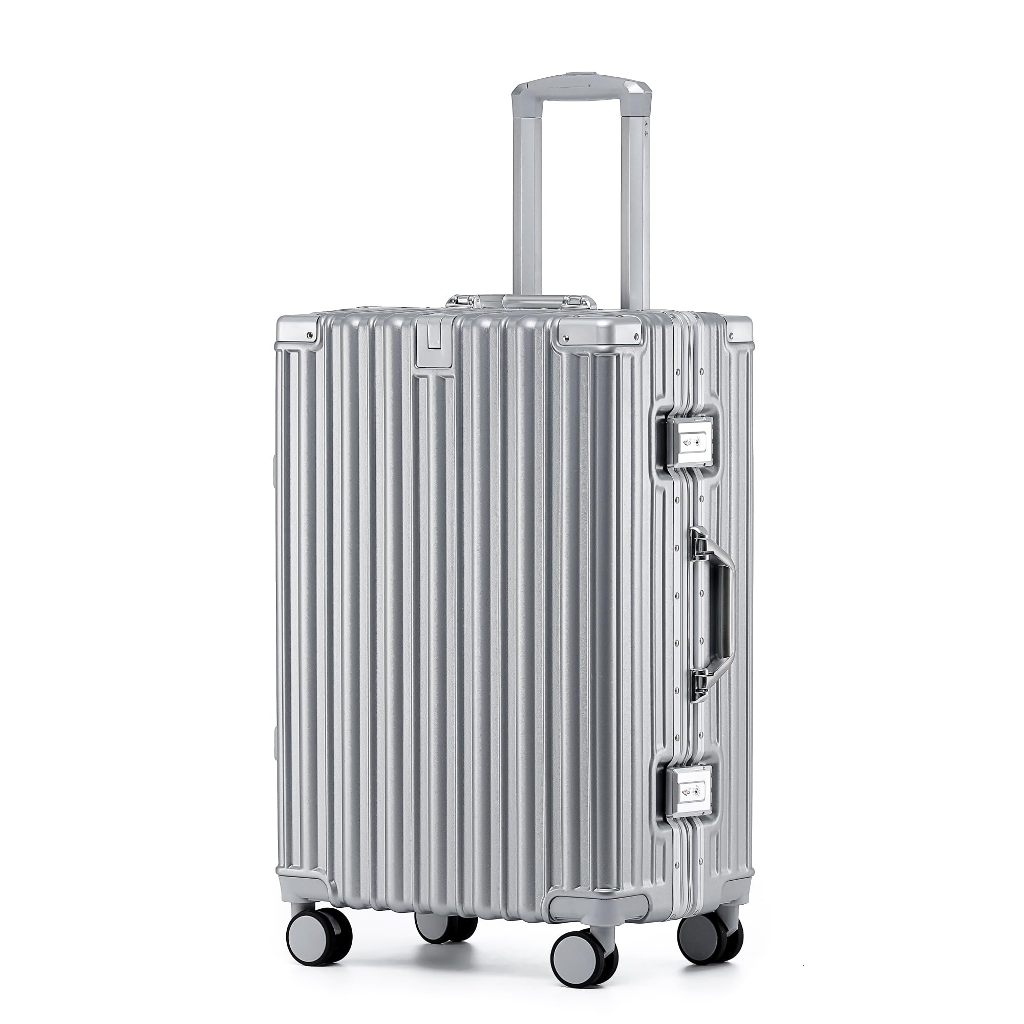 旅行バッグ 大型 持ちはこび入れもの しろがね色(4 ～ 6泊 / L大きさ / 65L) 一こま手合い 軽さ 耐衝撃 大電気容量