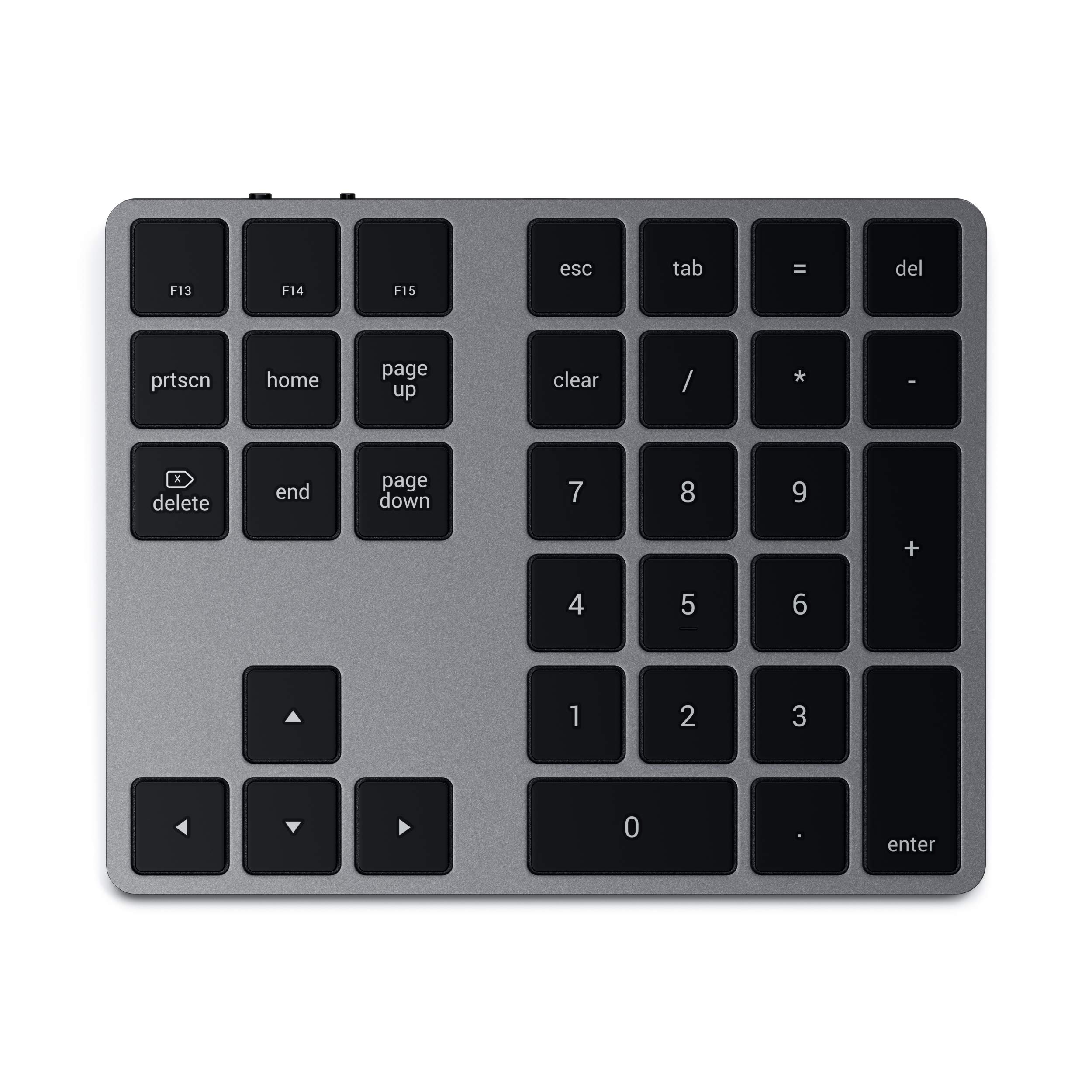 【クーポンで10％OFF?】【送料無料】Satechi Bluetooth 拡張 テンキー スリム 充電式 34キー (スペースグレイ) (iMac, MacBook, iPad な
