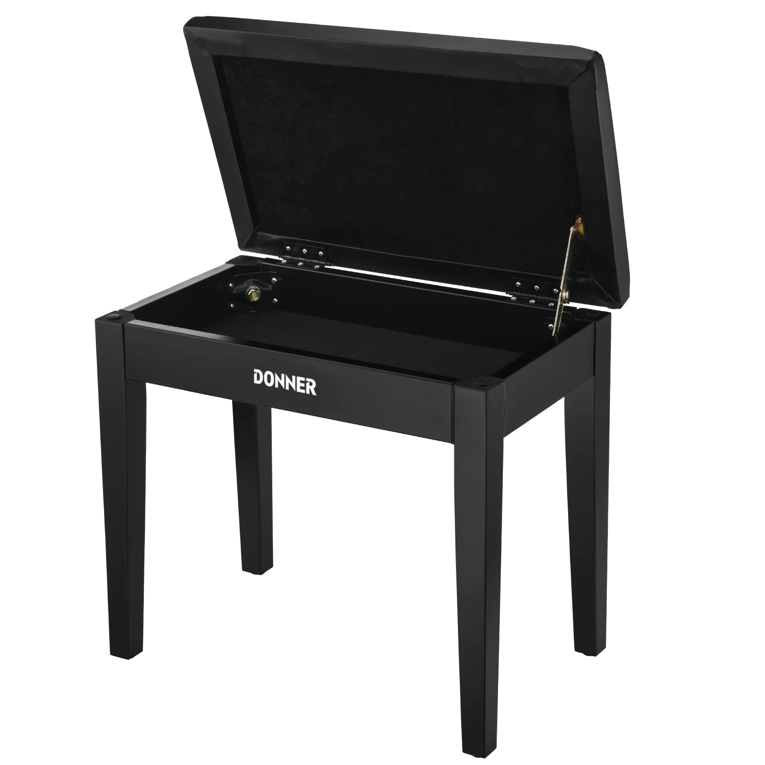 【クーポンで10％OFF?】【送料無料】Donner ピアノ椅子 楽譜収納付き 木製 キーボードベンチ ピアノチェア 安定感 座り心地よい 頑丈 滑