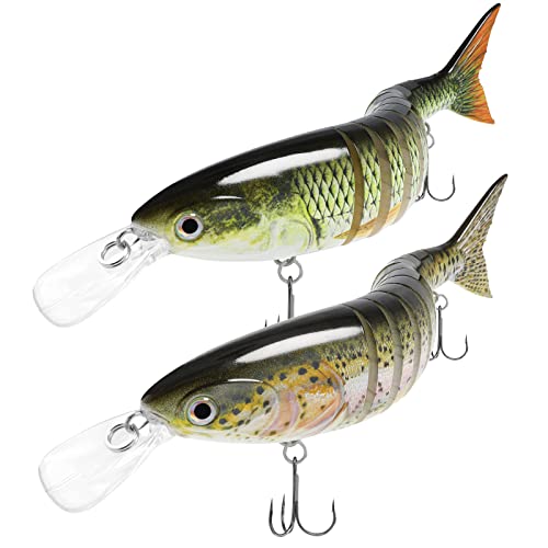 【クーポンで10％OFF?】【送料無料】TRUSCEND バス トラウト用釣りルアー マルチジョイント スイムベイト スローシンキング バイオニッ