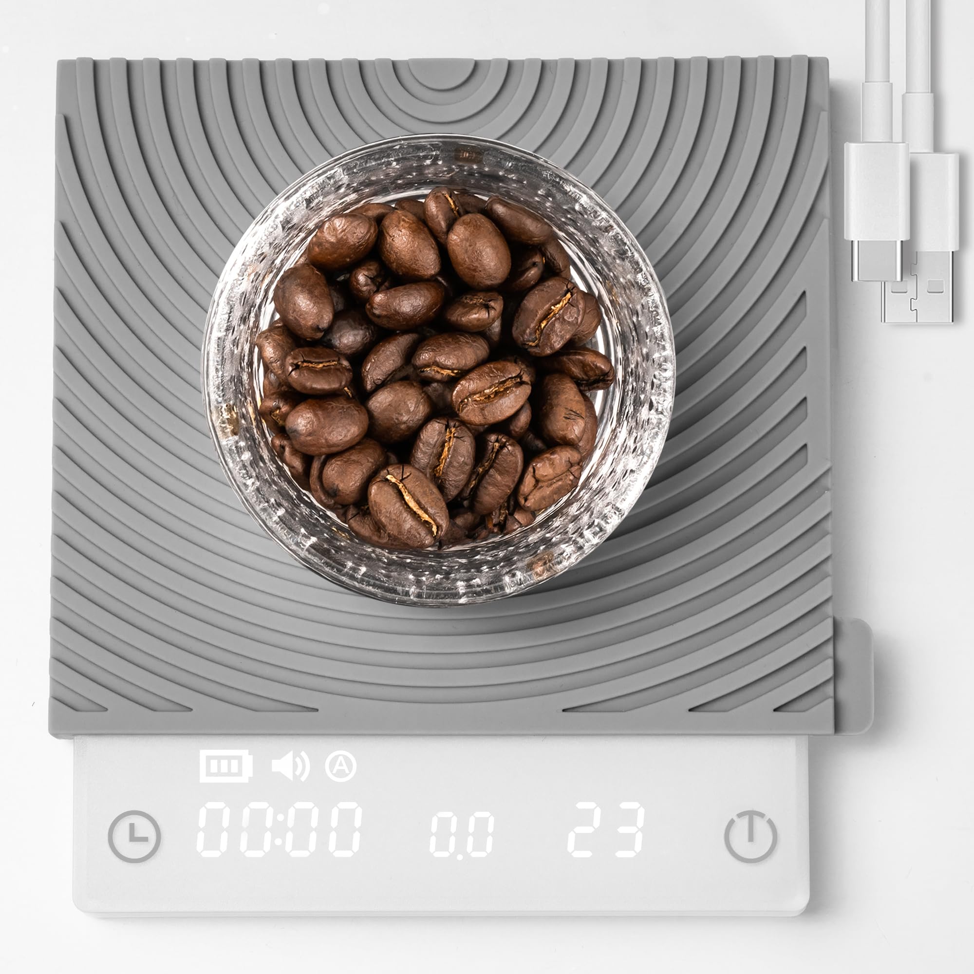 【クーポンで10％OFF?】【送料無料】TIMEMORE タイムモア コーヒースケール Basic Mini 0.1g精度 ドリップスケール コンパクト 充電式