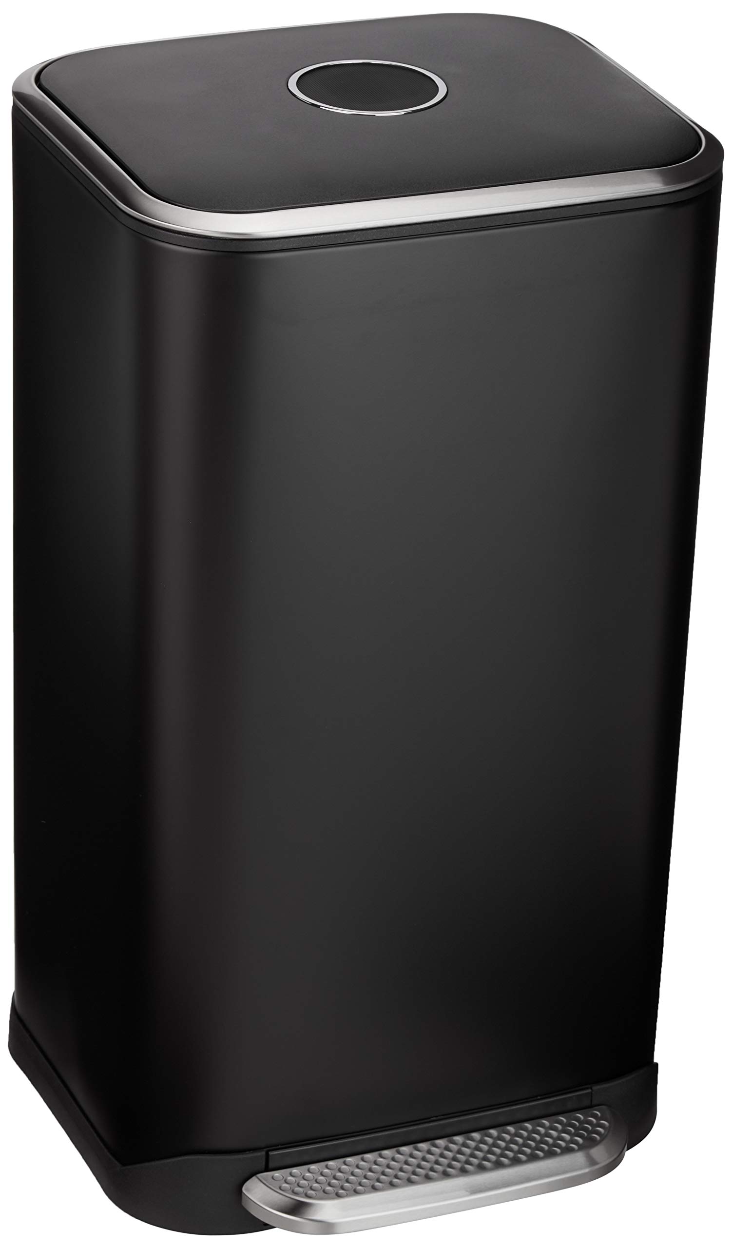 ベーシック ゴミ箱 32L(32リットル) ソフトクローズ 長方形 ブラック｜renos店