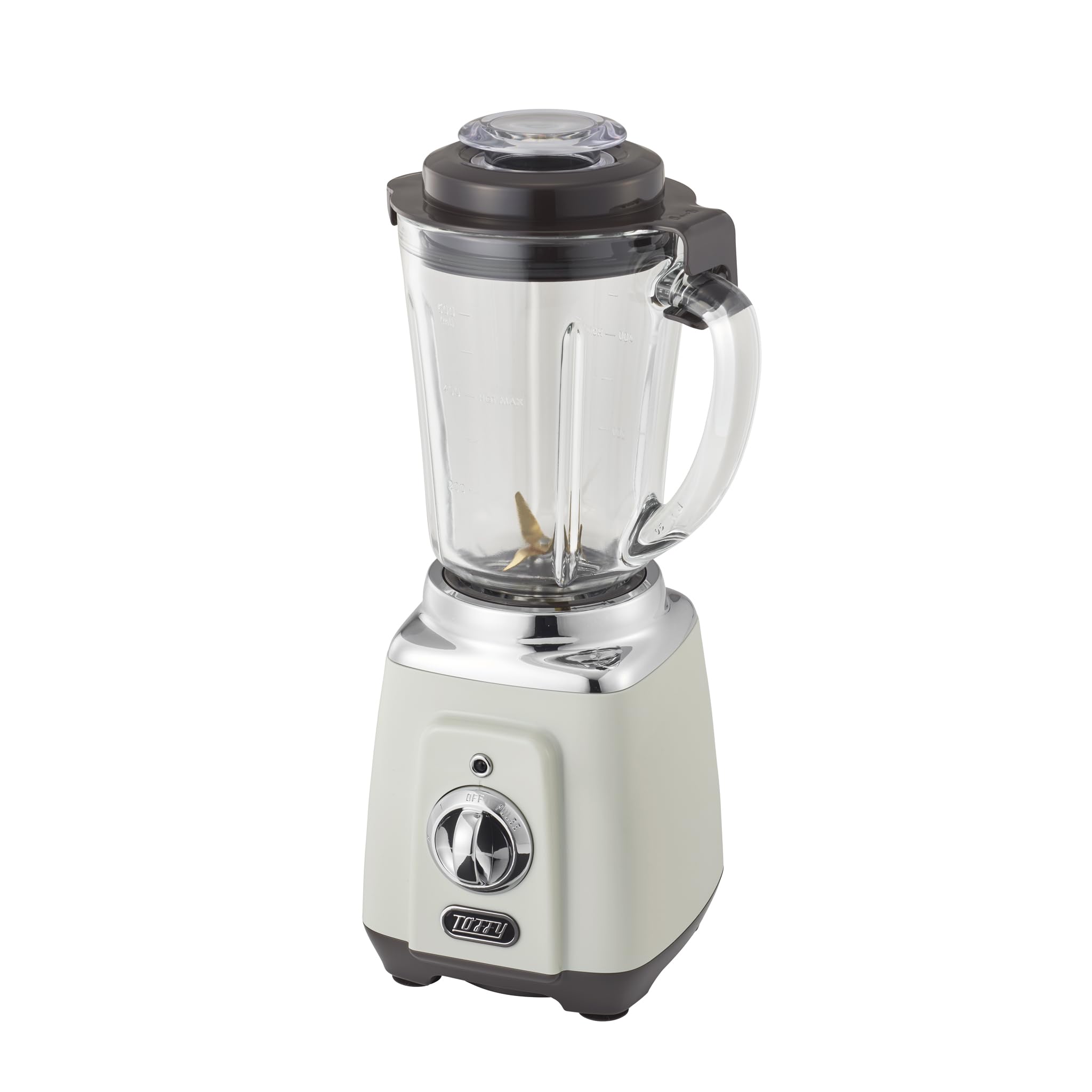 耐熱ガラスブレンダー K-BD5 レトロ ブレンダー ミキサー ジューサー 最大600ml 2段階回転スピード パルス機能 氷
