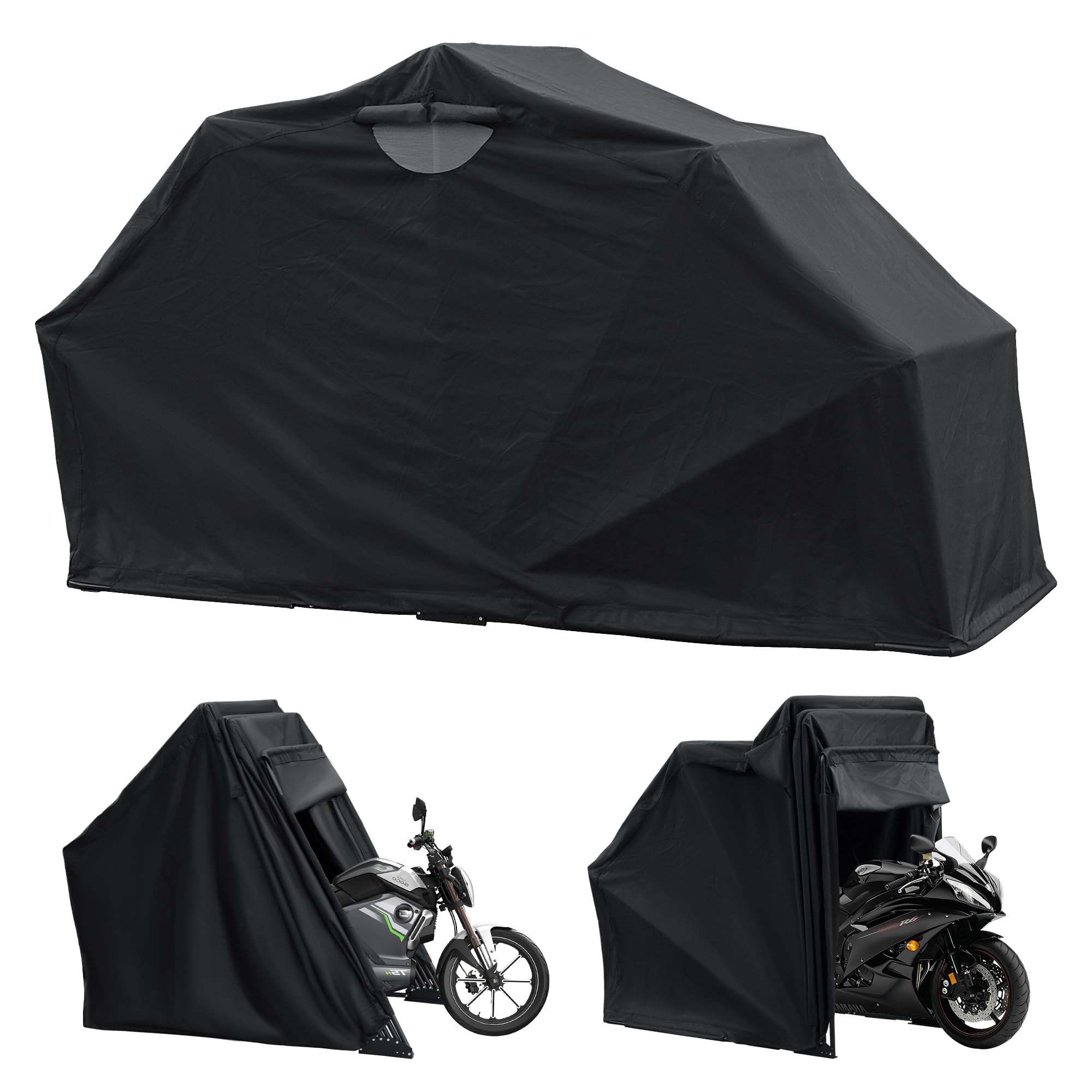 バイクガレージ 自転車テント サイクルハウス サイクルガレージ サイクルポート 屋外 バイク収納 ガレージテント バイクシェルター