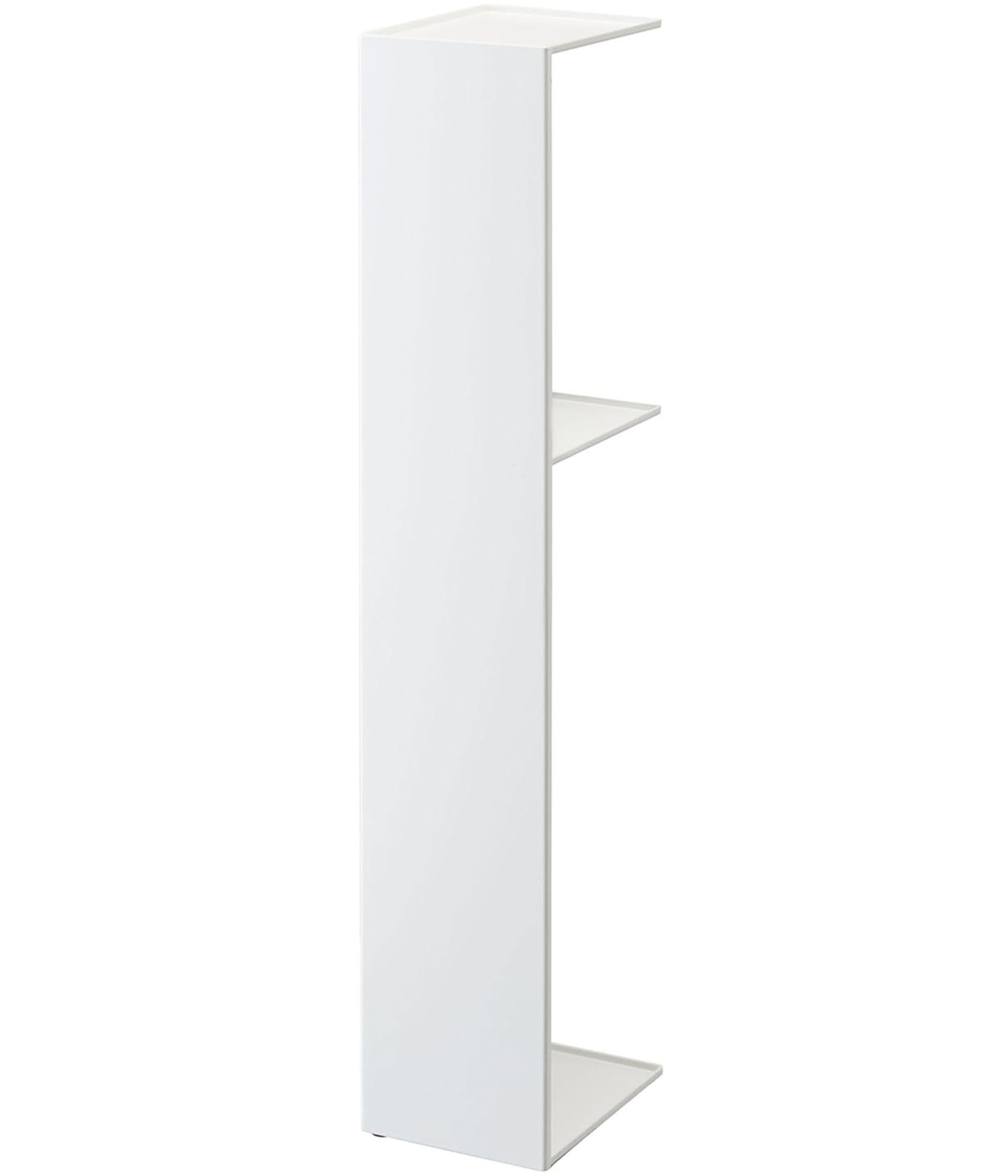 スリム トイレラック ホワイト 約W13XD17XH70.5cm タワー トイレットペーパー トイレ 収納 棚 3509
