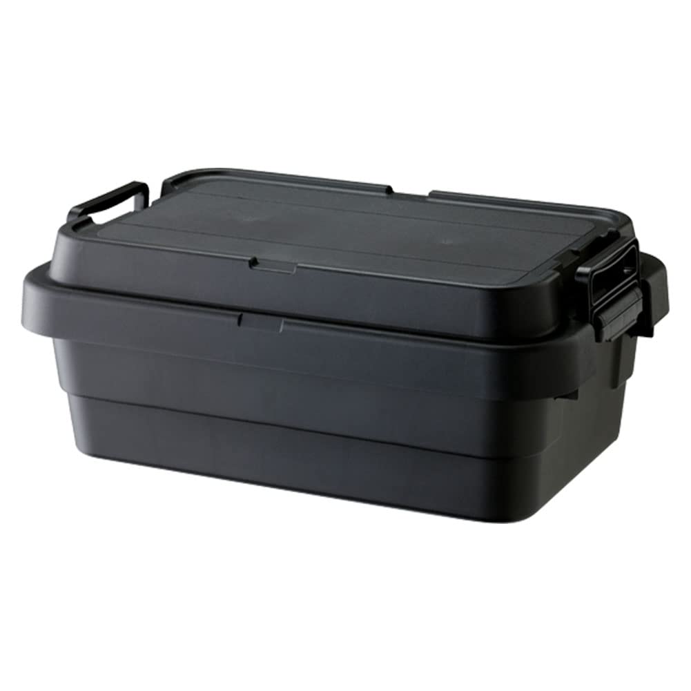 【セット買い】リス 収納ボックス スタッキング トランクカーゴ 50L ブラック 日本製 TC-50S + リス 収納ボックス|renos店