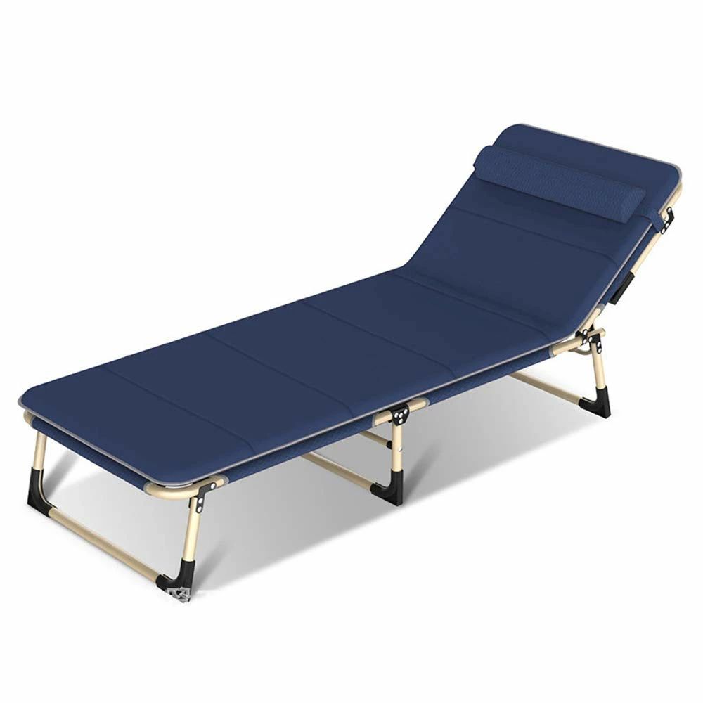 【クーポンで10％OFF?】【送料無料】zmayastar 簡易式折りたたみベッド キャンプベッド 耐荷重160KG 4段階調節 折り畳み式ベッド 枕付き