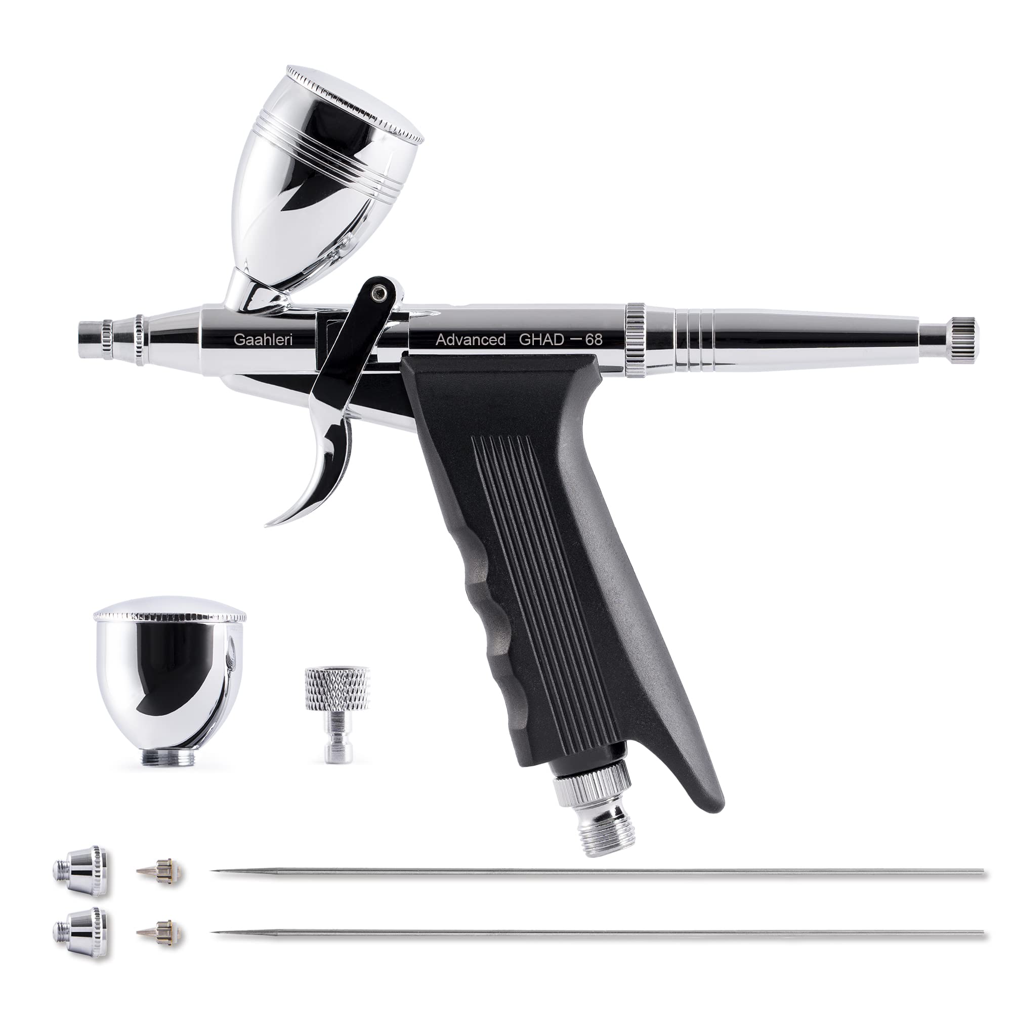 【クーポンで10％OFF?】【送料無料】Gaahleri エアブラシダブルアクション トリガータイプ Advanced Series GHAD-68 (自定心挿入式ノズ