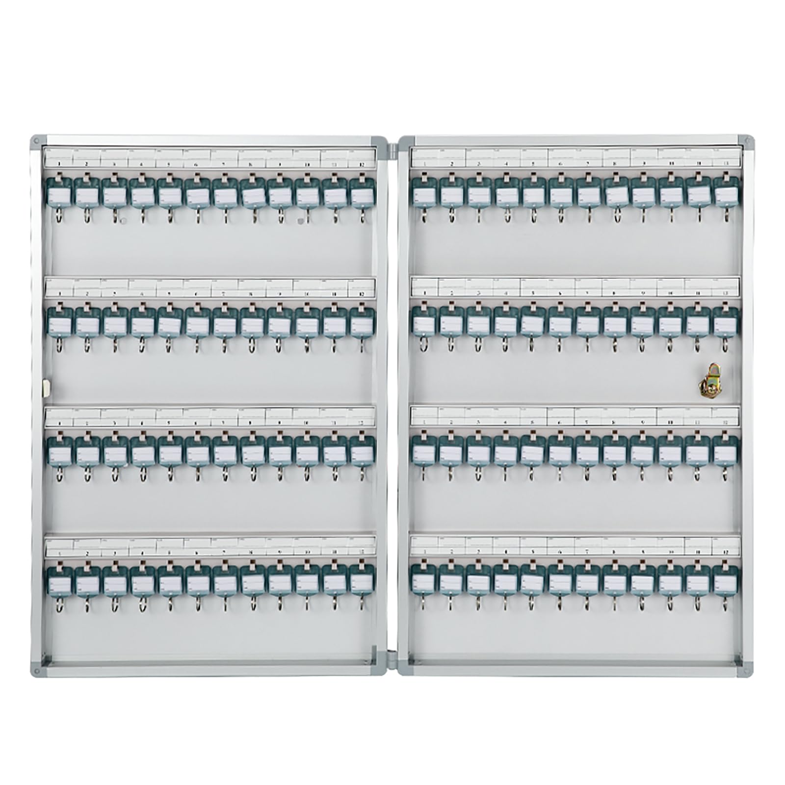 【クーポンで10％OFF♪】【送料無料】AOVOCO キーボックス 壁掛け keybox 鍵収納 ロック付き 会社 事務所 業務用 オフィス(96キー)