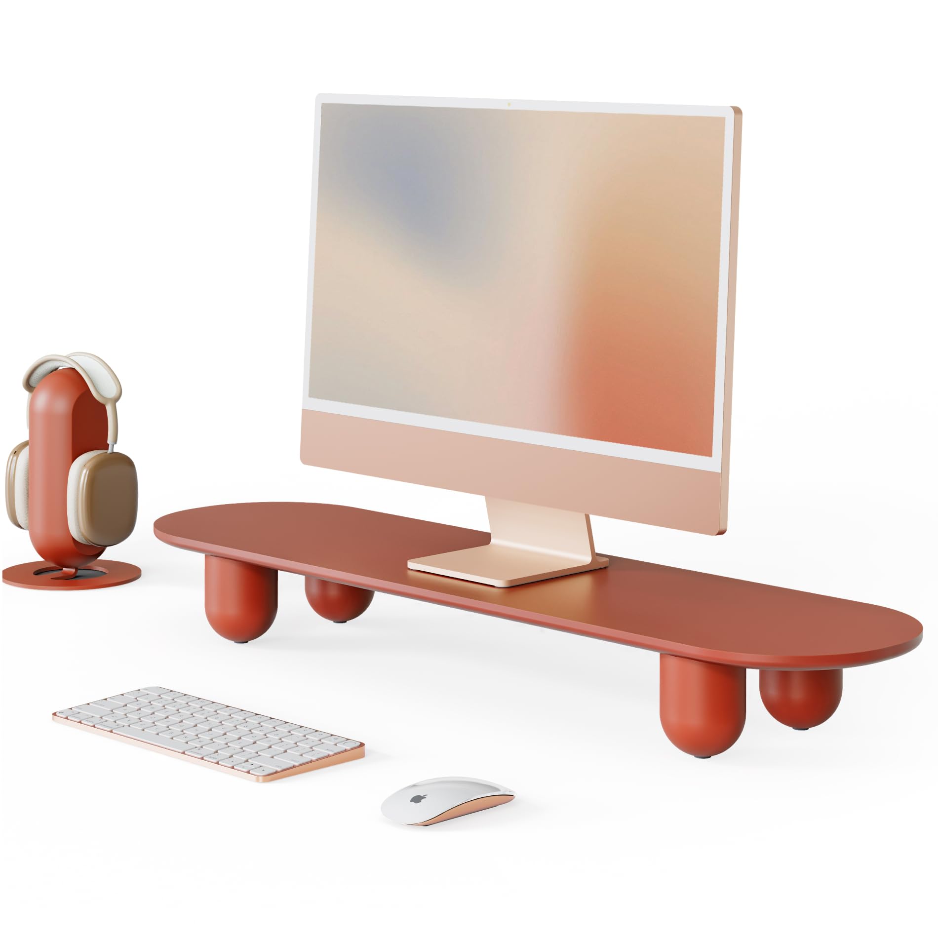 【クーポンで10％OFF?】【送料無料】Fenge モニター台 机上台 机上ラック幅86cm 卓上收? pcモニター台 パソコン スタンド ノートパソコ｜renos店