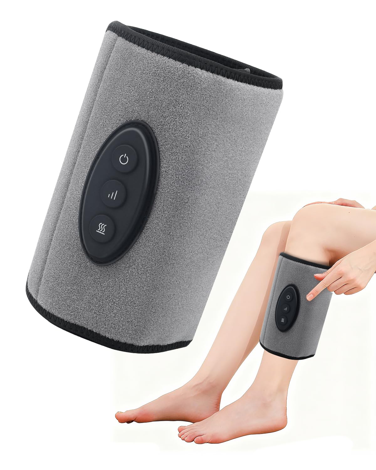【クーポンで10％OFF?】【送料無料】ふくらはぎケア EMS+TENS?温熱?エア 片足用 ふくらはぎリラックス 空気圧 3つモード 3段階強弱調節