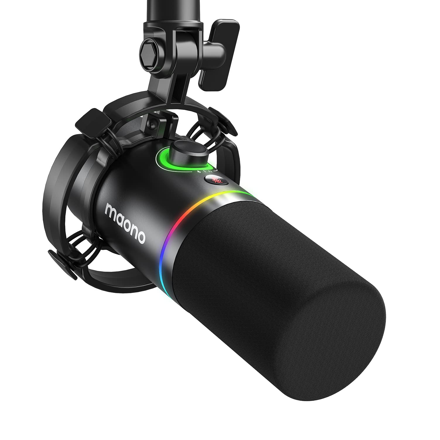【クーポンで10％OFF?】【送料無料】MAONO ゲーミングマイク USB/XLR ダイナミックマイク 専用ソフトウェア付属 PC用ポッドキャストマイ