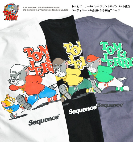 楽天市場 トムとジェリー Tシャツ Tom And Jerry Sequence 21ss コラボ 90s イラスト バックプリント 長袖tシャツ トム ジェリー ロンt クルーネック ネコ ネズミ キャラクター メンズ ユニセックス アメコミ アニメ トムジェリ Tsl 156 ｒｅｎｏｖａｔｉｏ