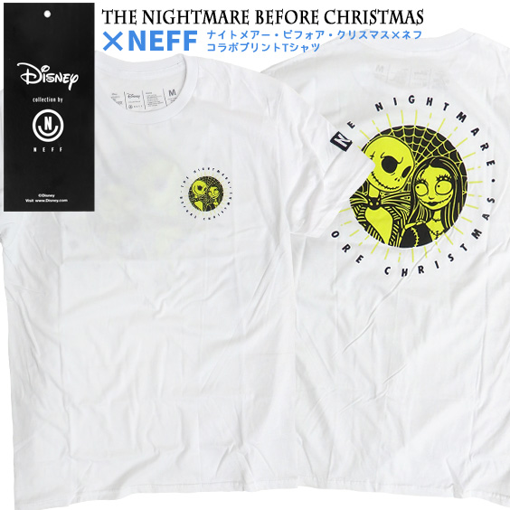 楽天市場 ナイトメアービフォアクリスマス Tシャツ Neff Disney The Nightmare Before Christmas ジャックスケリントン サリー プリントtシャツ ディズニー コラボ ネフ ロゴ キャラt メンズ レディース Tss 414 ｒｅｎｏｖａｔｉｏ