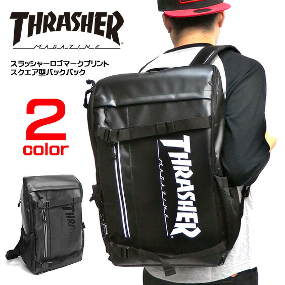 楽天市場 Thrasher リュック スラッシャー バックパック スクエア