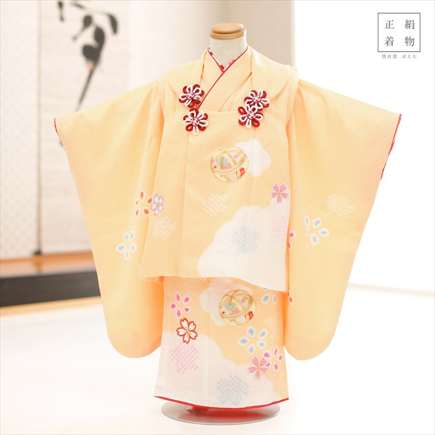 楽天市場】3歳 女の子 正絹 着物レンタル f1516 七五三レンタル 被布