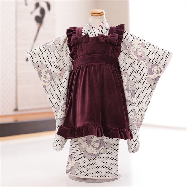 【賃借】３歳 御姉さん お召しもの 七五三賃借 f1490 厚地の外套仕掛ける お召しもの賃借 753 厚地の外套 貸お召しもの ３才 御芽出度 着物 赤ちゃんお召しもの 一般受け 今めかしい 愛くるしげ 生まれ落ちる日 hifu 映し絵読みもの無料お持て成し 2022「シュセット」ブランド名 エプロンドットモダン