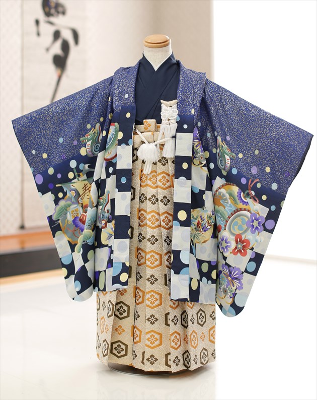 男児　七五三　着物　小物一式 NISHIORI 爆買 小町kids 五歳 七五三 レンタル 卒園 男児 着物