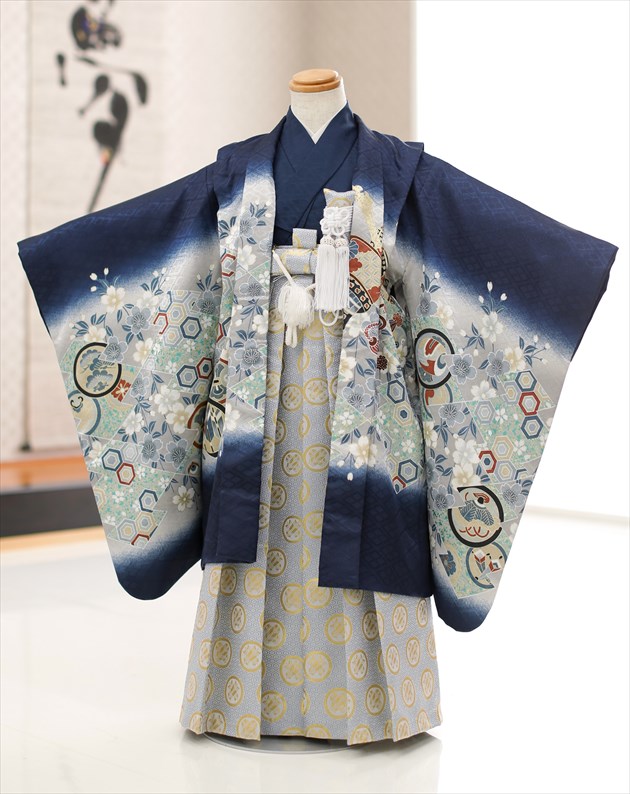 楽天市場】七五三 男の子 着物 d5100「光」ブランド 鮮やかなブルーに