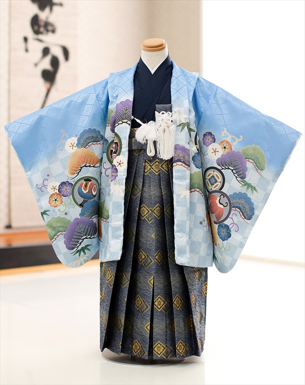 七五三5歳 SOUBIEN 七五三 着物 5歳 販売 五歳 男の子 袴 アイボリー系