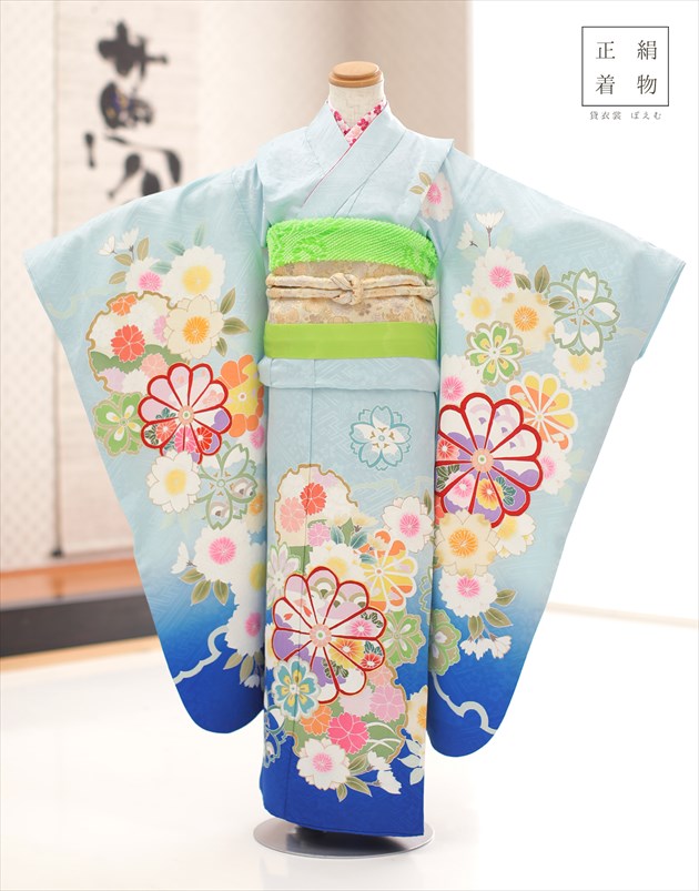 楽天市場】7歳 女の子 七五三 正絹 着物レンタル j7315 フルセット