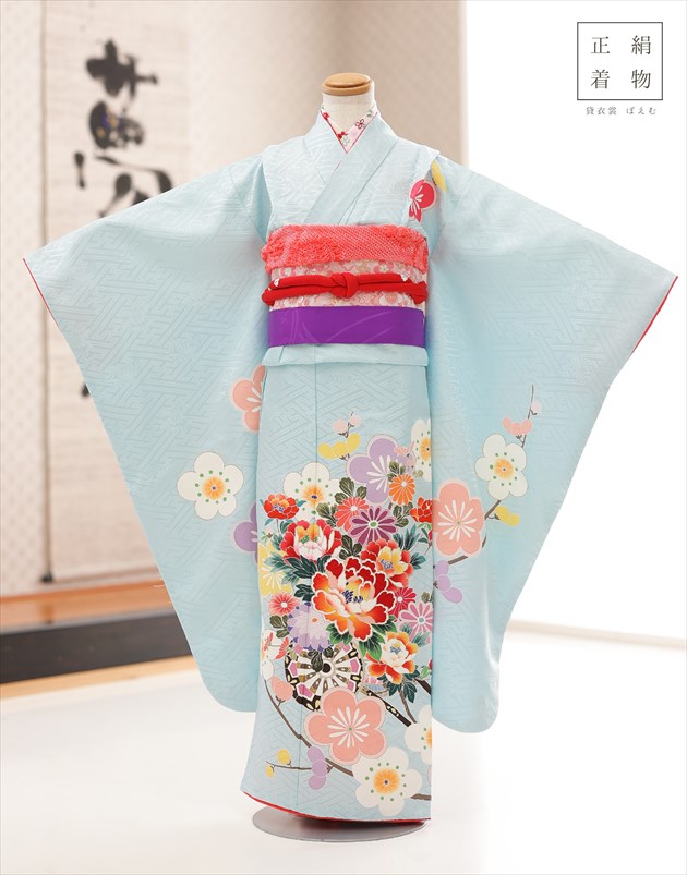 楽天市場】7歳 女の子 七五三 正絹 着物レンタル j7362 フル