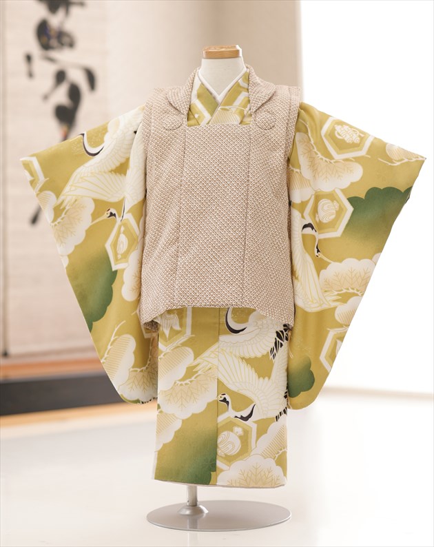 七五三 小さめ ２歳～３歳 お坊っちゃん 御召しもの賃借 df165s 厚地の外套書き割り 85珊前後 ちびっ子御召しもの 753賃借 貸御召しもの 出来事 華燭の典 三歳 一般受け 男 初詣 生まれ落ちる日 愛くるしい 今めかしい 2023 フォトブックプレゼント 御前上等ブランド名「TRAD」 アンティークゴールドに慶び航空鶴【賃借】
