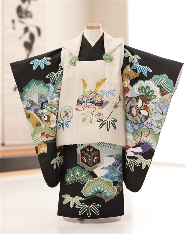 ３歳 お坊っちゃん 七五三 厚地の外套仕掛ける お召しもの賃借 df109 厚地の外套 赤ちゃんお召しもの 753賃借 貸お召しもの でき事 御芽出度 三歳 一般受け 男 初詣 生まれ落ちる日 愛くるしげ 今めかしい 今めかしい 2022 フォトブックプレゼント 「晴れ晴れしいなエンジェル」ブランド名 黒地に相図甲斐甲斐しい兜【賃借】
