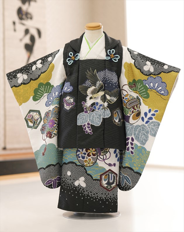 楽天市場】3歳 男の子 七五三 被布セット 着物レンタル df159 被布