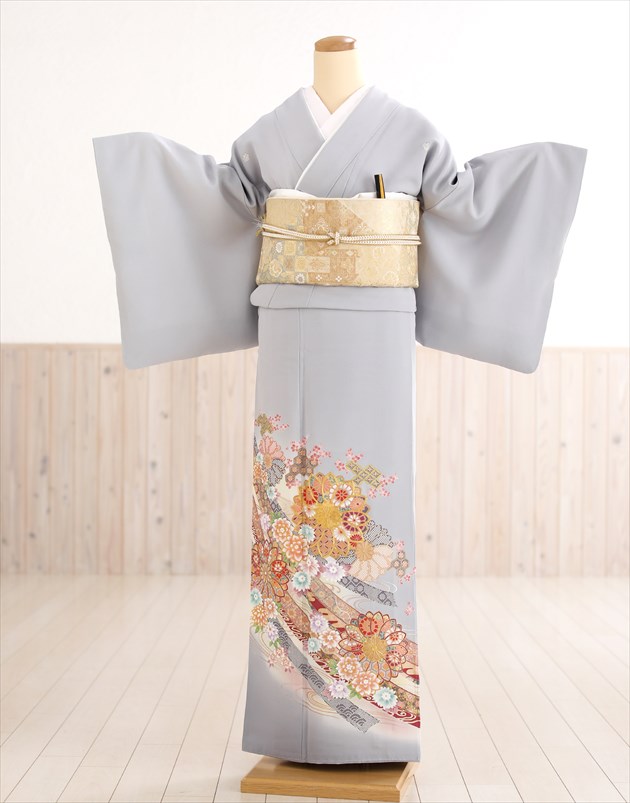 楽天市場】桂由美 色留袖レンタル it184 結婚式 叙勲 色留め袖 五つ紋