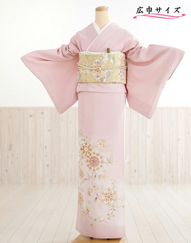 【レンタル】大きいサイズ 広巾 色留袖レンタル 特選金彩箔蒔絵文様「きずな」モデル 慶ピンク ih1003 フルセット 正絹 色留め袖 着物レンタル 結婚式 叙勲 結納 卒業式 入学式 親族 母親 高級ブランド 式典 表彰式 貸衣装 幅広 ＬＬサイズ 大きめ色留袖 人気【fy16REN07】｜貸衣裳　ぽえむ