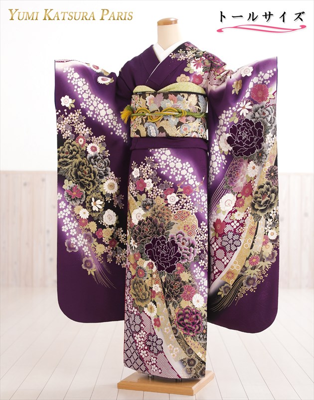 成人式用は年末よりの長期レンタルが可能 貸衣装 早い者勝ちです プレミアム 和服 成人式 高身長 トールサイズ 高身長対応の振袖レンタル 振り袖レンタル 170cm前後 桂由美 モダン レトロ 振袖レンタル Fb1296s おしゃれ 振袖 高級 正絹 成人式フルセット 貸衣装 着物