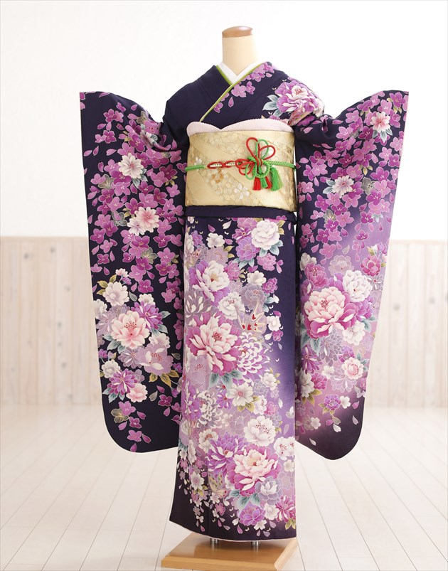 レンタル 振袖レンタル 広巾サイズ Fb1322 フルセット 広巾 振り袖 着物 結婚式 結納 卒業式 食事会 春夏の成人式 貸衣装 ハイグレード振袖 おしゃれ かわいい レトロ モダン 人気食 イベント 広幅 正絹 紫に慶び絢爛の吉祥花づくし Fy16ren07 Sylvainpaley Cool